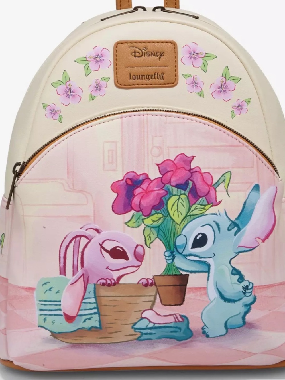 Loungefly Disney Stitch & Angel Laundry Day Mini Backpack New With Tags 🩵🩷